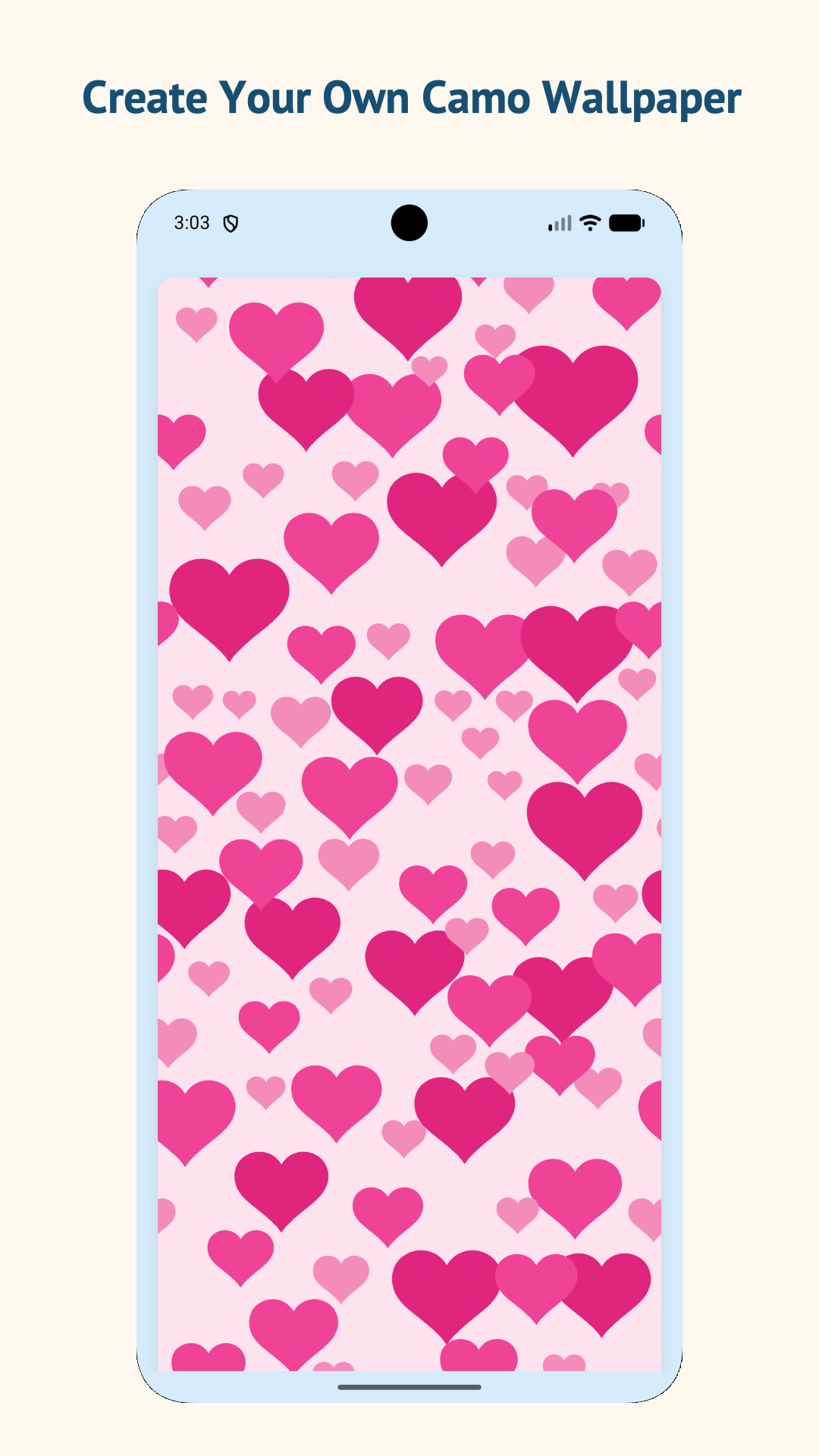 Pink camouflage-style wallpaper created with Suit Camo Maker